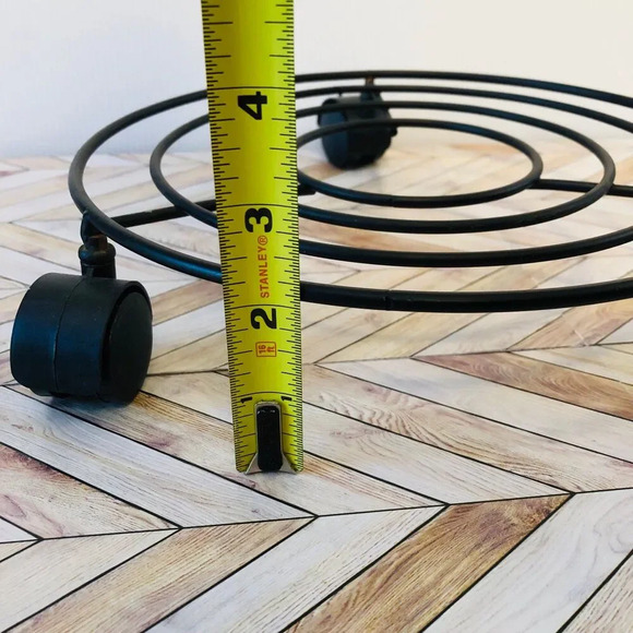 Metal Plant Caddy with Wheels Heavy-Duty Rolling Plant Stands Plant Pot Movers - Picture 4 of 4